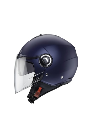 Caberg Riviera V4 Matt Blue Güneş Vizörlü Yarım Açık Motosiklet Kaskı Lacivert