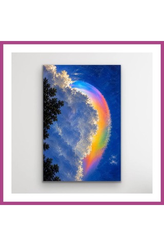 Gees Global Gökkuşağı Bulutu Kanvas Tablo 40x60 Cm Gbzs Çok Renkli