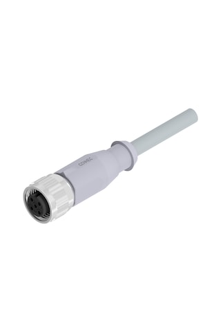 M12 4 Pin Dişi Düz 5 Metre Pvc Sensör Kablosu Conec 43-10022