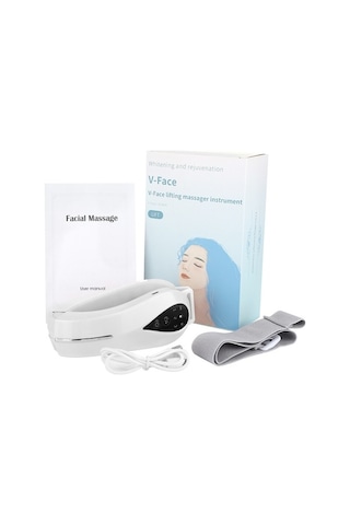 Urbannest Ems Mikro Akım Yüz Germe Ve Titreşim Masaj Aleti - Güzellik Cihazı Beyaz