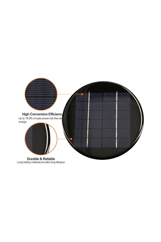 Gajeena 2w 6v 330ma Çok Kristalli Güneş Paneli - Dıy Güneş Enerjisi Projeleri İçin 150mm Çapında Su Geçirmez Panel