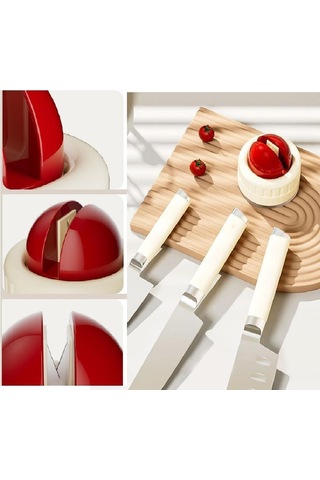 Büro Ev Ofis Mutfağı İçin Tungsten Çelik Vantuzlu Bıçak Bileyici Aparat