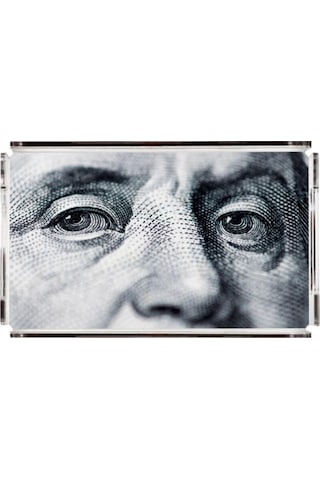 Benjamin Franklin Pleksi Tepsi -40x24cm