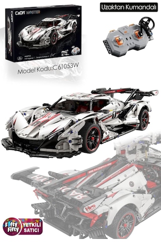 Cada V12 Hypercar -c61053w 4449 Parça Profesyonel Oyuncak Yapım Seti