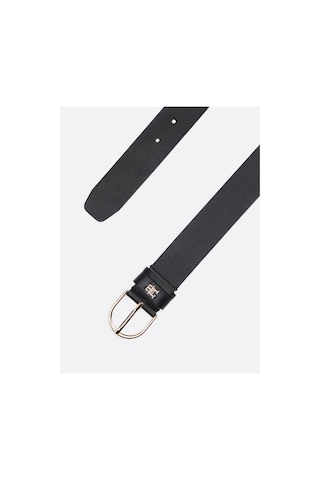Tommy Hilfiger Siyah Kadın Deri Kemer-6080 Siyah