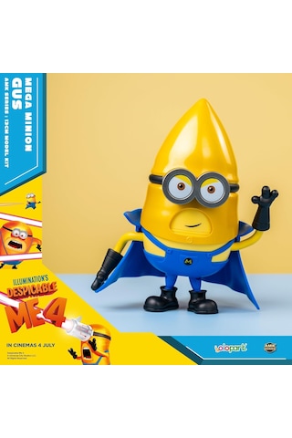 Minion 4 Mega Gus Aksiyon Figürü Değiştirilebilir Yüzler Döner Kafa Hareketli Eklem 13 Cm