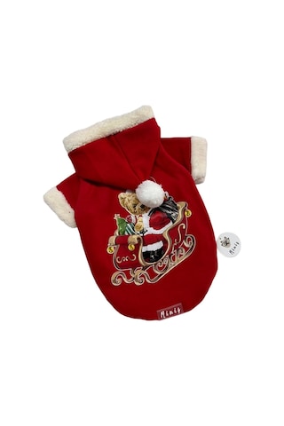 Miniş Sledge Teddy Küçük Orta Irk Köpek Yılbaşı Sweatshirt