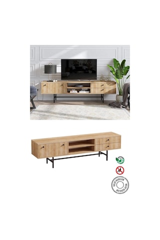 Decormet Owen Tv Sehpası Safir Meşe Diğer