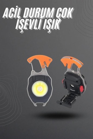 El Feneri Led Anahtarlık Çok Fonksiyonlu Mini Çakmak Özellikli Belirtilmemiş