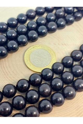 Bileklik Boy Ud Ağacı Ahşap Yarım Dizi 10mm 45276 18cm Uzunluğundadır Çok Renkli