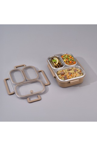 Aryıldız Bento Haki Lunch Box 3 Bölmeli Haki