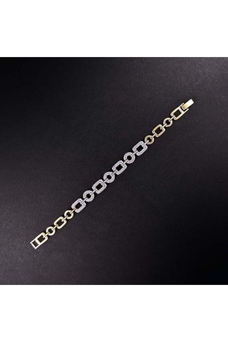 Bileklik 108, Zirkon Taşlı, Zincir Bileklik, Pembe Renk Pembe