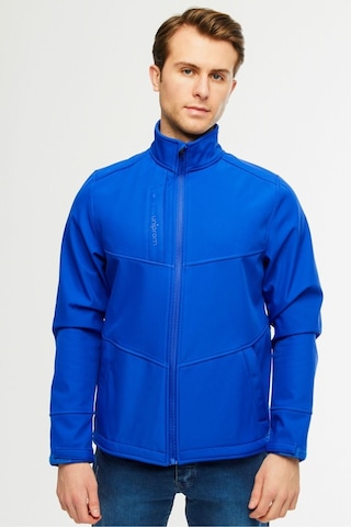 Uniprom Softshell Mont Içi Polarlı Su Ve Rüzgar Geçirmez Pro Model Mavi Erkek Mavi