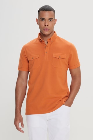 AC&Co / Altınyıldız Classics Erkek Turuncu Slim Fit Dar Kesim Polo Yaka Tişört Turuncu