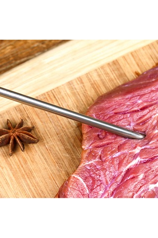 Geeksen Bbq Şırıngası Baharat İğnesi Hindi İğnesi Baharat Şırıngası Pişirme Şırıngası 20z Et Şırıngası 3 İğne Çok Renkli