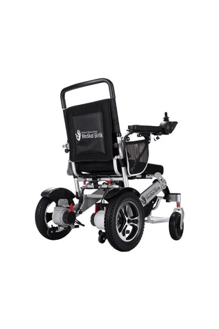 Ekonomik Lityum Pilli Hafif Akülü Tekerlekli Sandalye Uzaktan Kumandalı Ve Tek Hareketle Katlanabilir