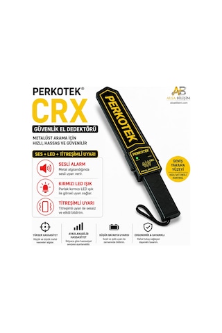 Crx Güvenlik El Dedektörü Hızlı Ve Hassas Metal Tespiti