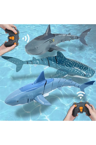Akıllı Rc Köpekbalığı Balina Sprey Su Komik Oyuncak Uzaktan Kumandalı Tekne Rc Spot Whale