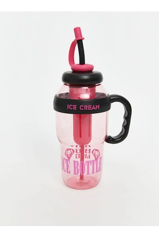 Bıgmug Ice Cream Tritan Pipetli Suluk Detoks Matara 1300 Ml Siyah