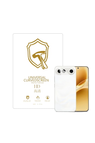 Microcase Vivo X300 Fe İle Uyumlu Full Tpu Nano Arka Ekran Koruma Filmi - Ekm102
