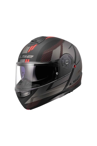 Ls2 Strobe 2 Code Çene Açılır Kask Mat Siyah Gri