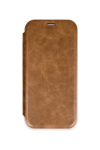 Newface Apple Uyumlu iPhone 16 Pro Max Kılıf Flip Cover Glblseme - 68 - Taba