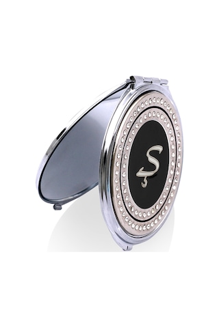 Zekupp Retro Ş Harfli Işlemeli Makyaj Aynası