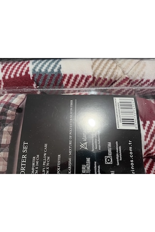 Comforter Çift Kişilik Yorgan Set / 220x240 / Çeyiz / Yorgan /set Bordo