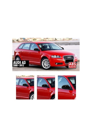 Audi A3 8p Yarasa Ayna Kapak - Batman Ayna - Parlak Siyah 2009 2012