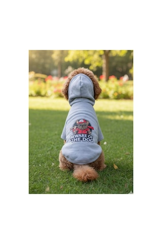 Penye Baskılı Sweatshirt Gri