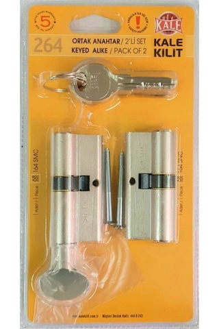 Kale Kilit 264 İkili Pas Sistem SN+SM  Barel Silindir 68 MM -  26400000007