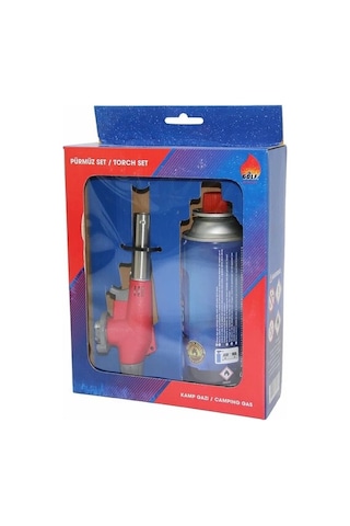 Turbo Torch Pürmüz Çakmak Ve Kartuş Set 5365 Çok Renkli