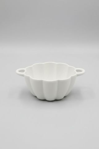 13 Cm Kulplu Porselen Kase 2 Kişilik Modern Ve Dekoratif Sofra Takımı Beyaz