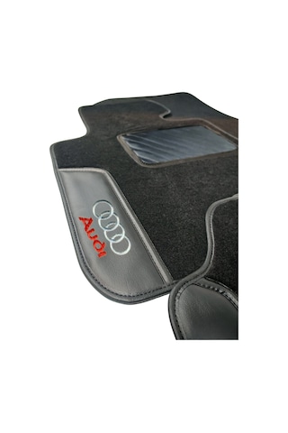 Oto Halı Paspas Seti Audi A6 1997-2004 Uyumlu Sline Sport Kaymaz & Şık Tasarım - Siyah