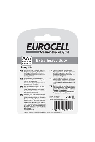 Kalem Pil Aa2 1.5 V R6p