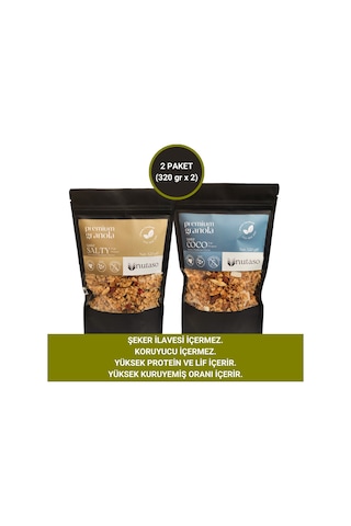 Nutaso Salty Granola 320 G + Coco Granola 320 G