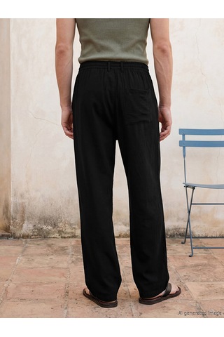 Lcw Vision Siyah Relax Fit Erkek Pantolon