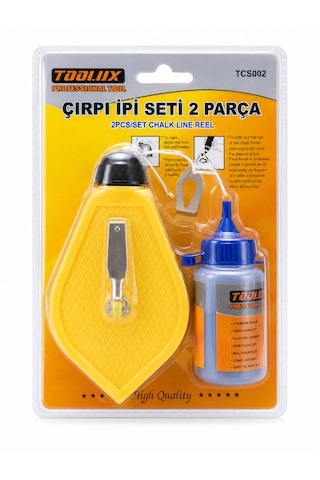 Toolux Çırpı İpi Seti 2 Parça - Tebeşirli İşaretleme İpi