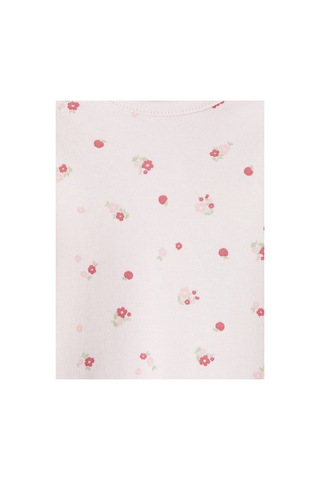 Lc Waikiki Alıta Cıty Farkıyla Lcw Baby Pembe Oval Yaka Çiçekli Kız Bebek Çıtçıtlı Body Pembe - 930970893 Pembe