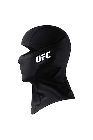 Flex Ufc Yazılı Siyah Kar Maskesi Model 1 Balaklava Kış Motor Drill Dövüş Box Mma Kickbox Spor