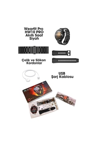 Wearfitpro Hw10 Pro 1.52 İnç 38 Mm Yuvarlak Amoled Ekran Yapay Zeka Destekli Akıllı Saat