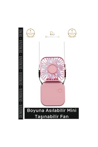 Vantilatör Boyuna Asılabilir Usb Şarjlı Sessiz Ergonomik Hands Free Hafif Modern Mini Taşınabilir E