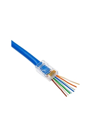 Ez Rj45 Cat6 Yeni Nesil Delikli Jack 25 Adet