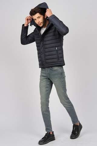 Daynax Erkek Kapüşonlu Mont 4927100 Lacivert-Lacivert