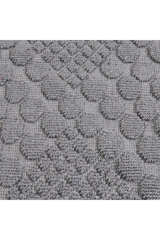 Evidea Soft Kağan 2'li Banyo Paspası - Gri - 60x100 Cm + 50x60 Cm Gri