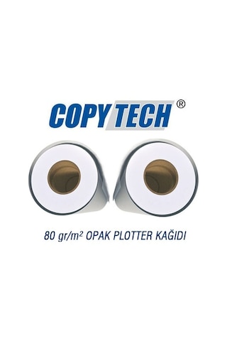2'li Koli - 1067mm x 50m Plotter Kağıdı 80gr/m²