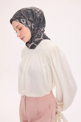 Silk Home Dört Mevsim Antik Motif Viskon Velora Eşarp 6419 Antrasit