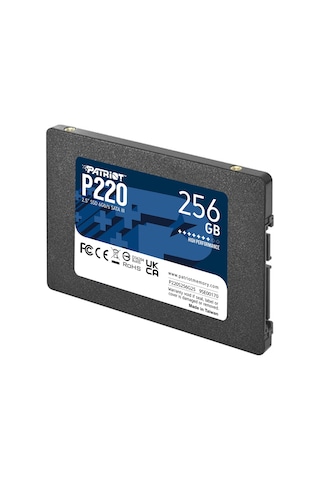 Patriot P220 256 GB 550/490MB/S 2.5" Sata3 SSD Disk P220S256G25