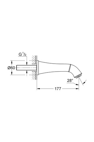 Grohe Grandera 13484000 Çıkış Ucu Gümüş