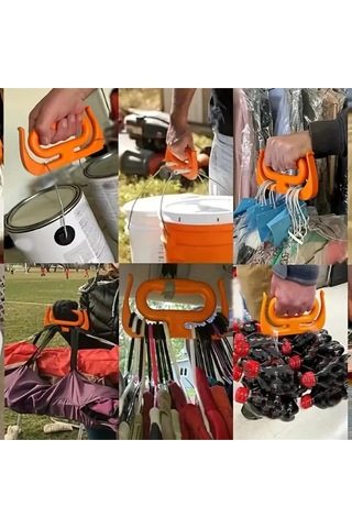 2 Adet Poşet Taşıma Aparatı Çok Amaçlı Market Pazar Poşet Taşıma Aparatı Poşet Tutucu Taşıma Kiti Kırmızı